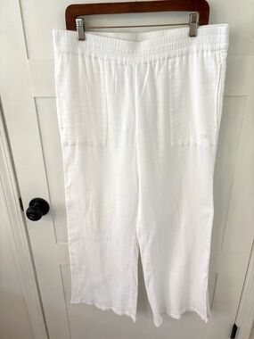 Vineyard Vines Broomstick Crinkle Cotton Beach Pants. Size Large.